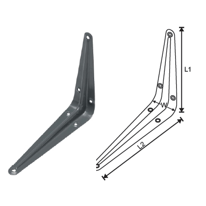 MILD STEEL SHELF BRACKET (LONDON PATTERN)