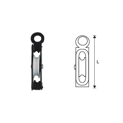 MILD STEEL SINGLE LINE (AWNING) PULLEY