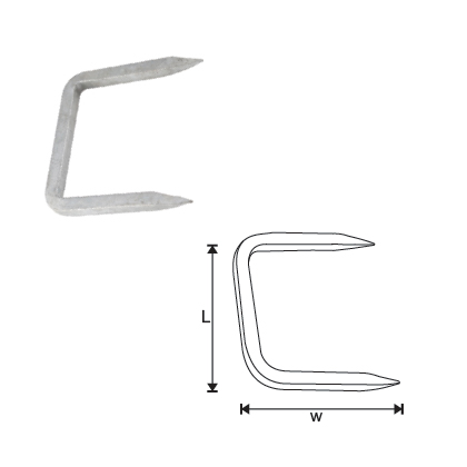 MILD STEEL SQUARE SECTION GATE STAPLE TO DRIVE