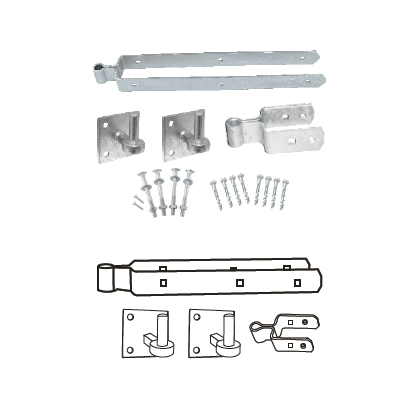 MILD STEEL STANDARD HINGE SET HOOKS ON PLATE