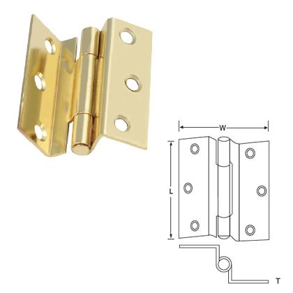 MILD STEEL STORMPROOF BUTT HINGES FIXED PIN