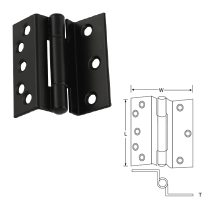 MILD STEEL STORMPROOF HINGES (EXTRA HOLES)