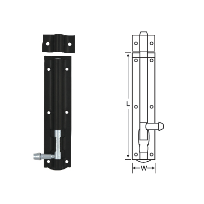 MILD STEEL TOWER BOLT