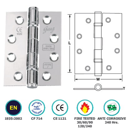 MILD STEEL TWO BALL BEARING HINGES