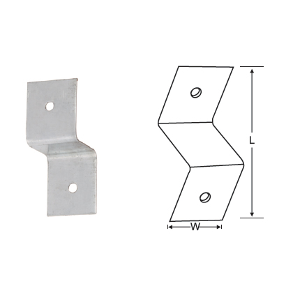 MILD STEEL Z BRACKET