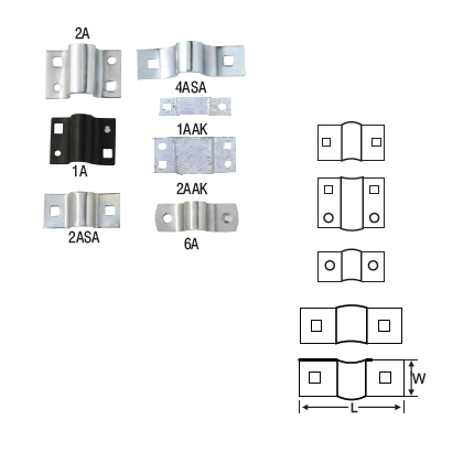 SPARES : MILD STEEL KEEPS FOR PADBOLT