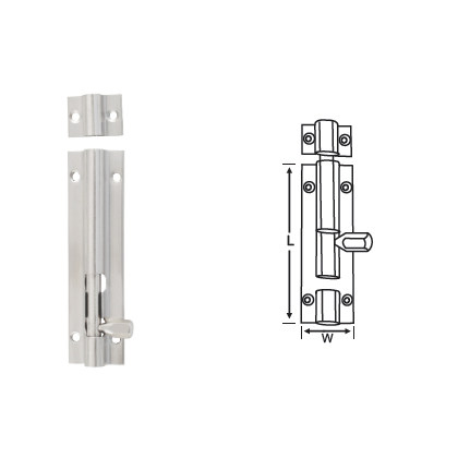 STAINLESS STEEL BARREL BOLT (LIGHT)