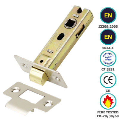 TUBULAR LATCH (BOLT THROUGH) - CE CERTIFIED