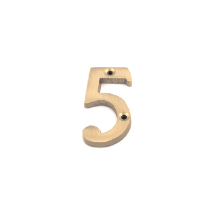 VICTORIAN BRASS NUMERALS 2\