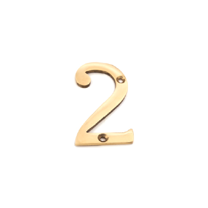 VICTORIAN BRASS NUMERALS 3\