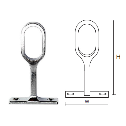 ZINC DIE CAST OVAL CENTRE SOCKET