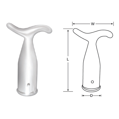 ZINC DIE CAST POLE HOOK